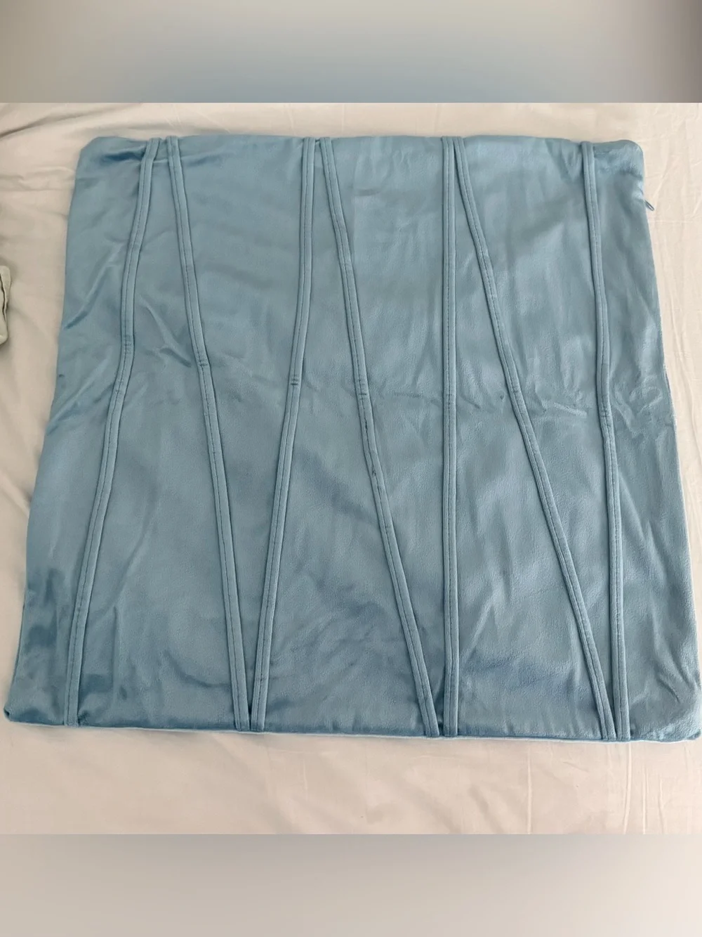 2 Light Blue Throw Pillow Cover